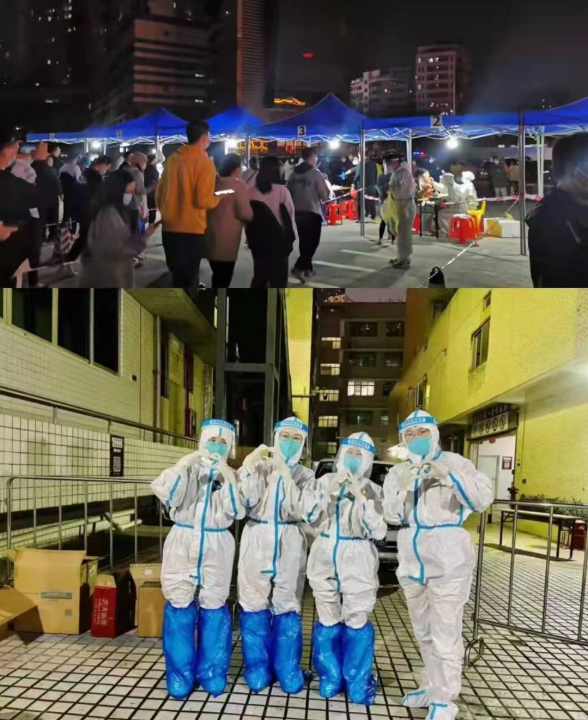 疫情下的“逆行者”：6686体育医务人员七天不分昼夜奋战在核酸采样现场4.png